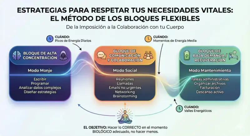 Estrategias para respetar tus necescidades vitales_ el método de los bloques flexibles. The Zodiac Lab