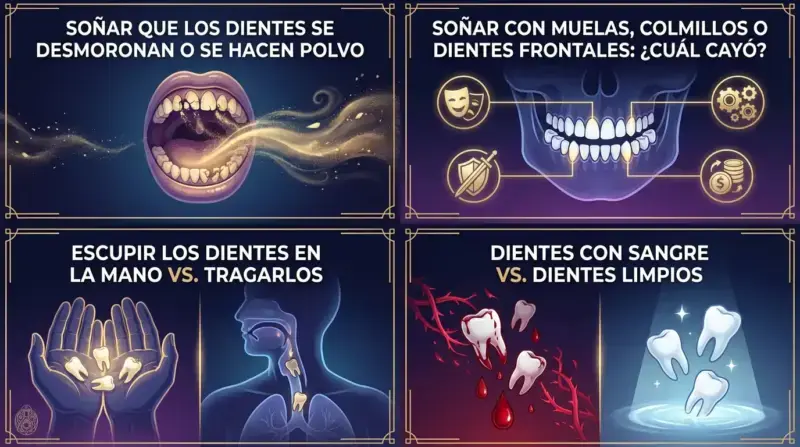 Soñar que los dientes se desmoronan. Soñar que los dientes se hacen polvo. Los dientes se tragan, sueño. thezodiaclab.com