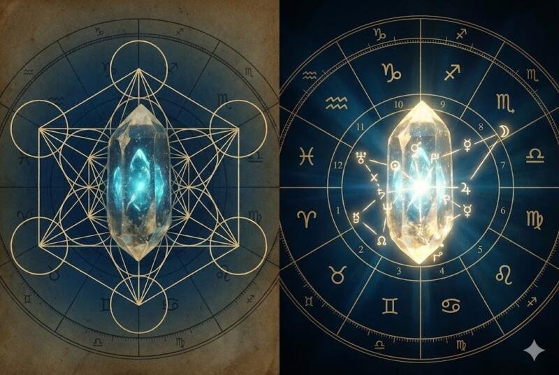 ilustración sobre al Tarot psicológico 2026. The Zodiac Lab project