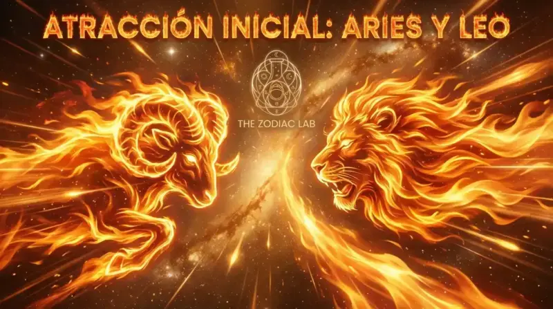 atracción inicial entre Aries y Leo. Signos del Zodiaco. Compatiblidad