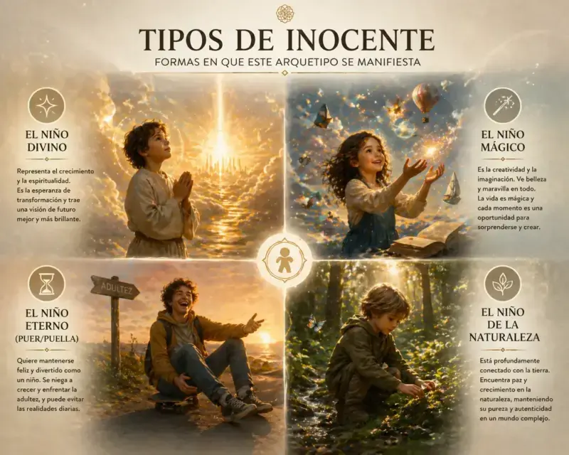 tipos de arquetipo del inocente Jung niño divino niño magico puer puella niño naturaleza psicologia jung desarrollo personal